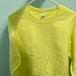 Neon green crewneck